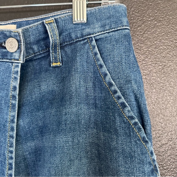 AMO Denim Marie Wrap Skirt - Wistfull Size Small Medium Wash - Picture 6 of 10